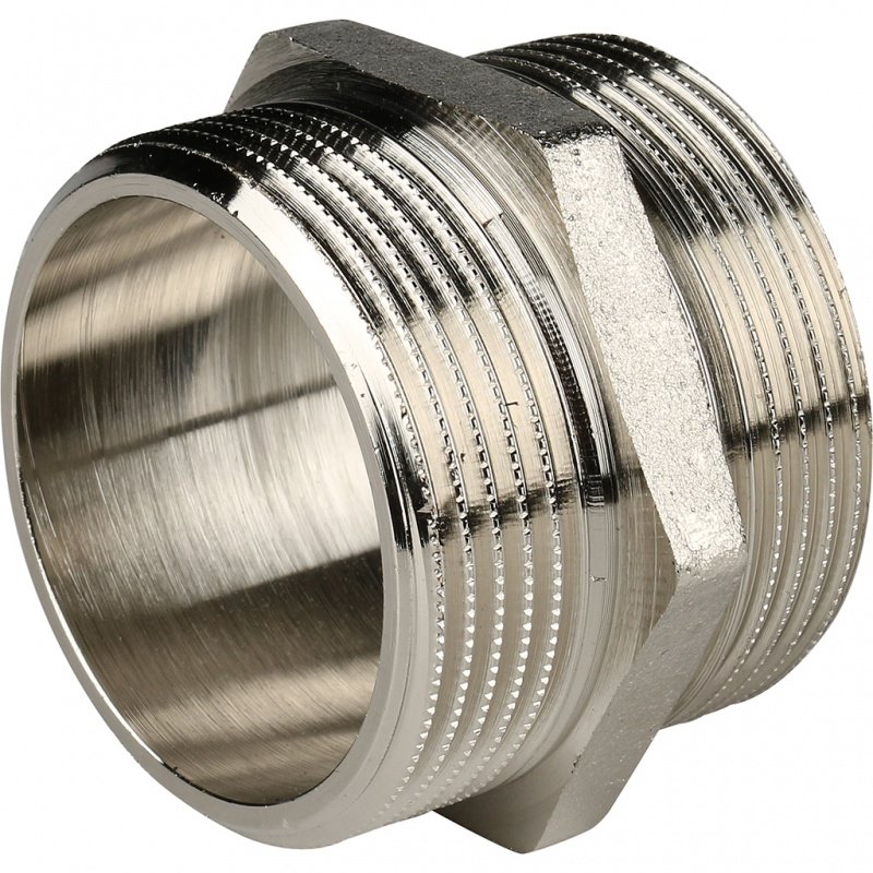 Ниппель НР 1"1/2 никель STOUT