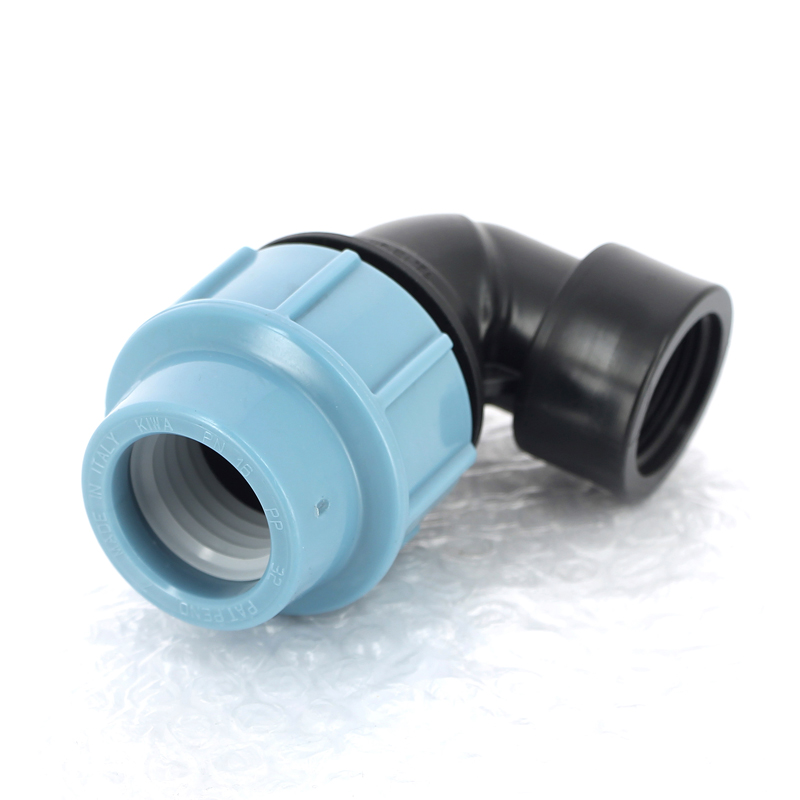 Угол-переходник обжимной ВР 32 x 1" для полиэтиленовых труб (ПНД) UNIDELTA