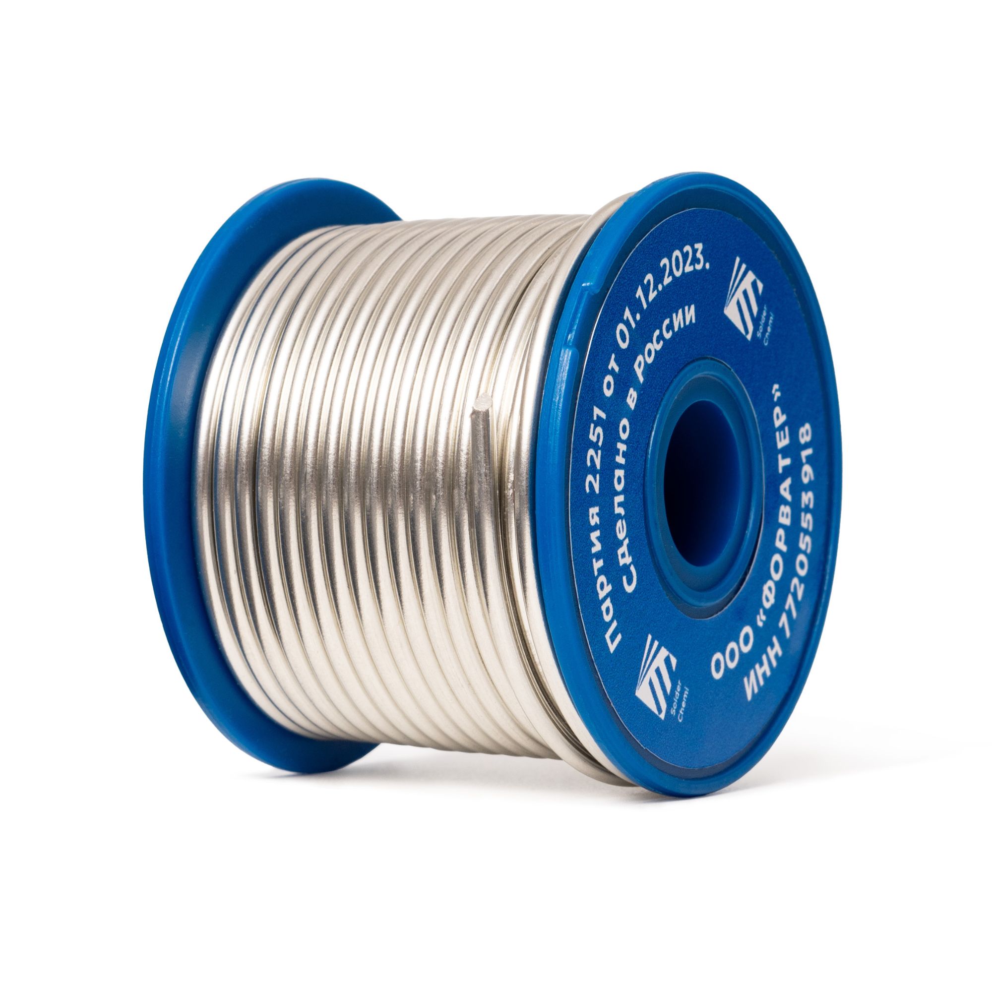 Припой для пайки SА (Sn96.5Ag3.5), толщина 3.0, 250 гр., бессвинцовый, Solder Chemi (Россия)