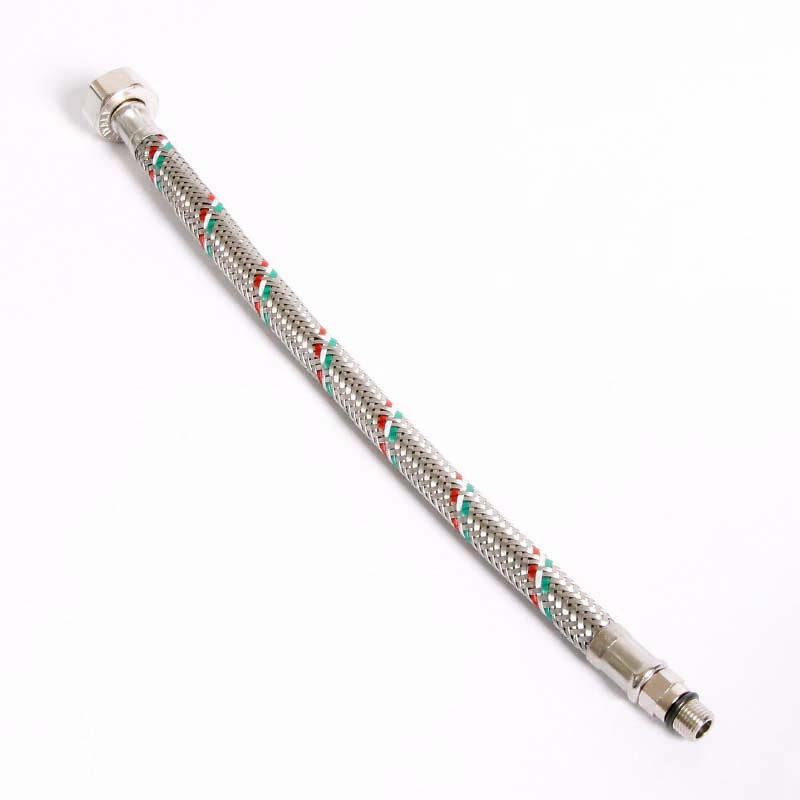 Подводка для смесителя из нержавеющей стали М10х1 НВ 1/2" UNI-FITT 30см