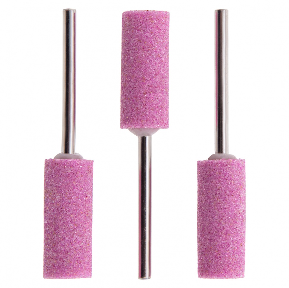 Шарошка абразивная, цилиндр удлиненный, 10 x 25 x 3 мм, F80.3 шт Matrix (76008)