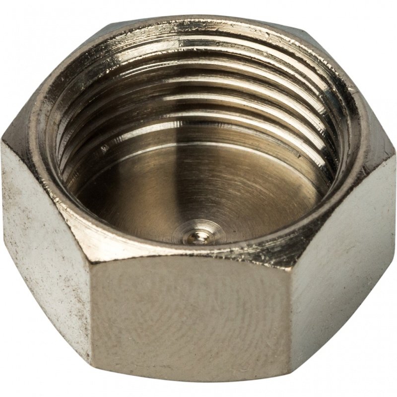 Заглушка резьбовая ВР 3/8" никель STOUT