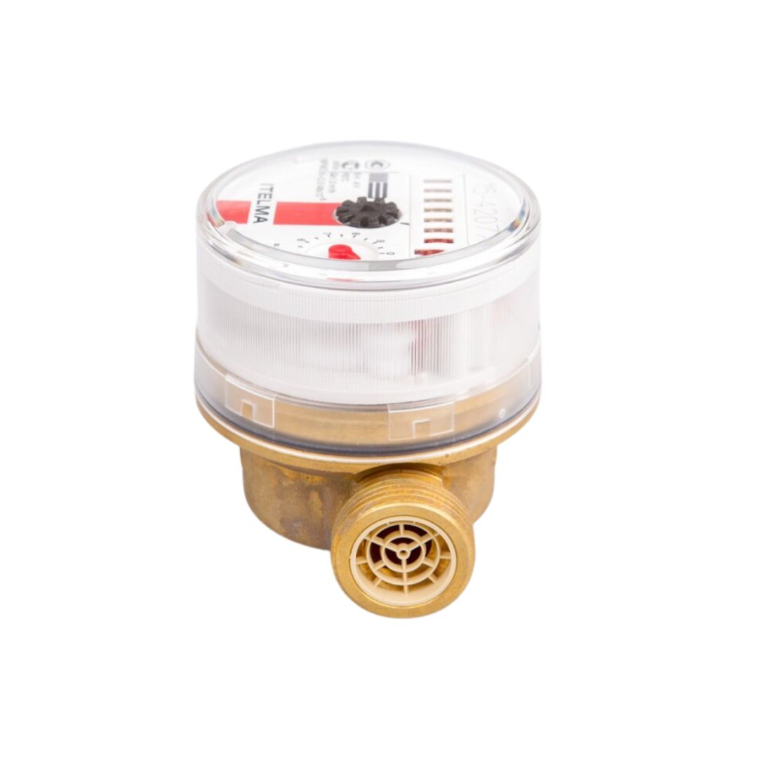 Cчетчик для горячей воды ИТЭЛМА WFW20 L=80 90˚C - размер присоединения 3/4"