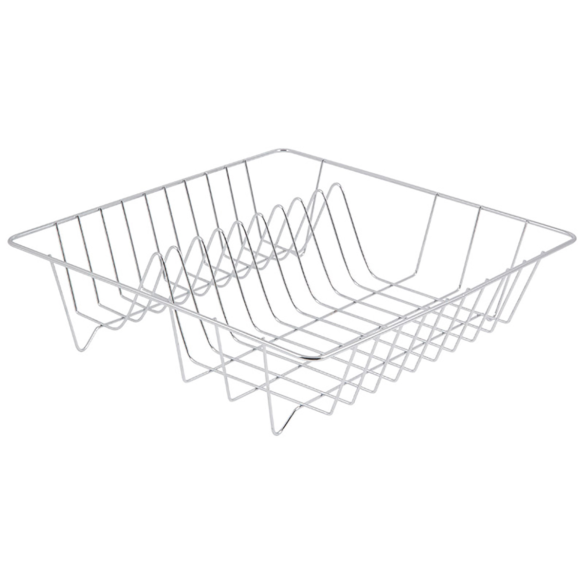 Сушилка для посуды 35*35*10 см хром. (1/30) "рыжий кот" w3408