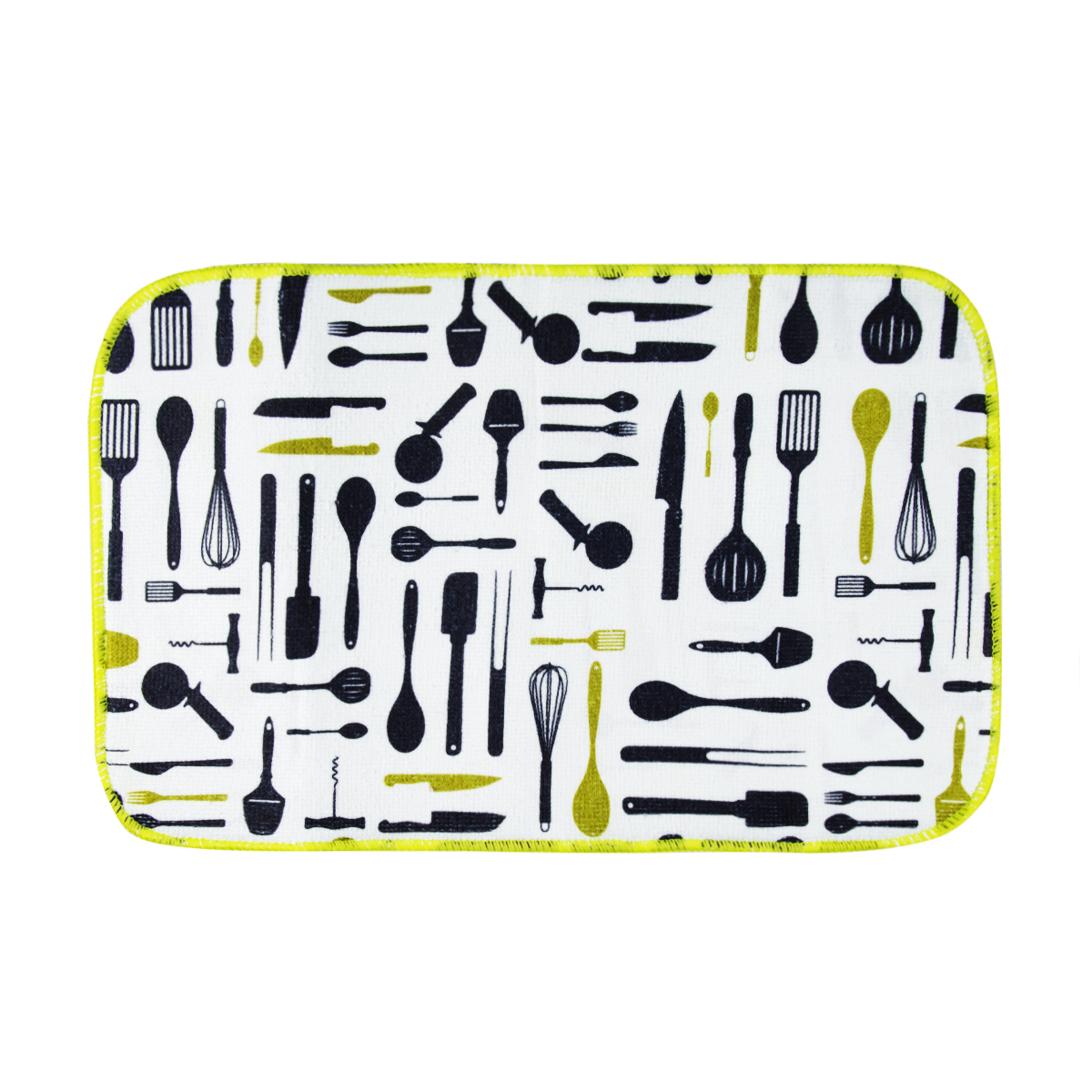 Коврик для сушки посуды 40*25 см (микрофибра) (1/48) "рыжий кот" mdm-01