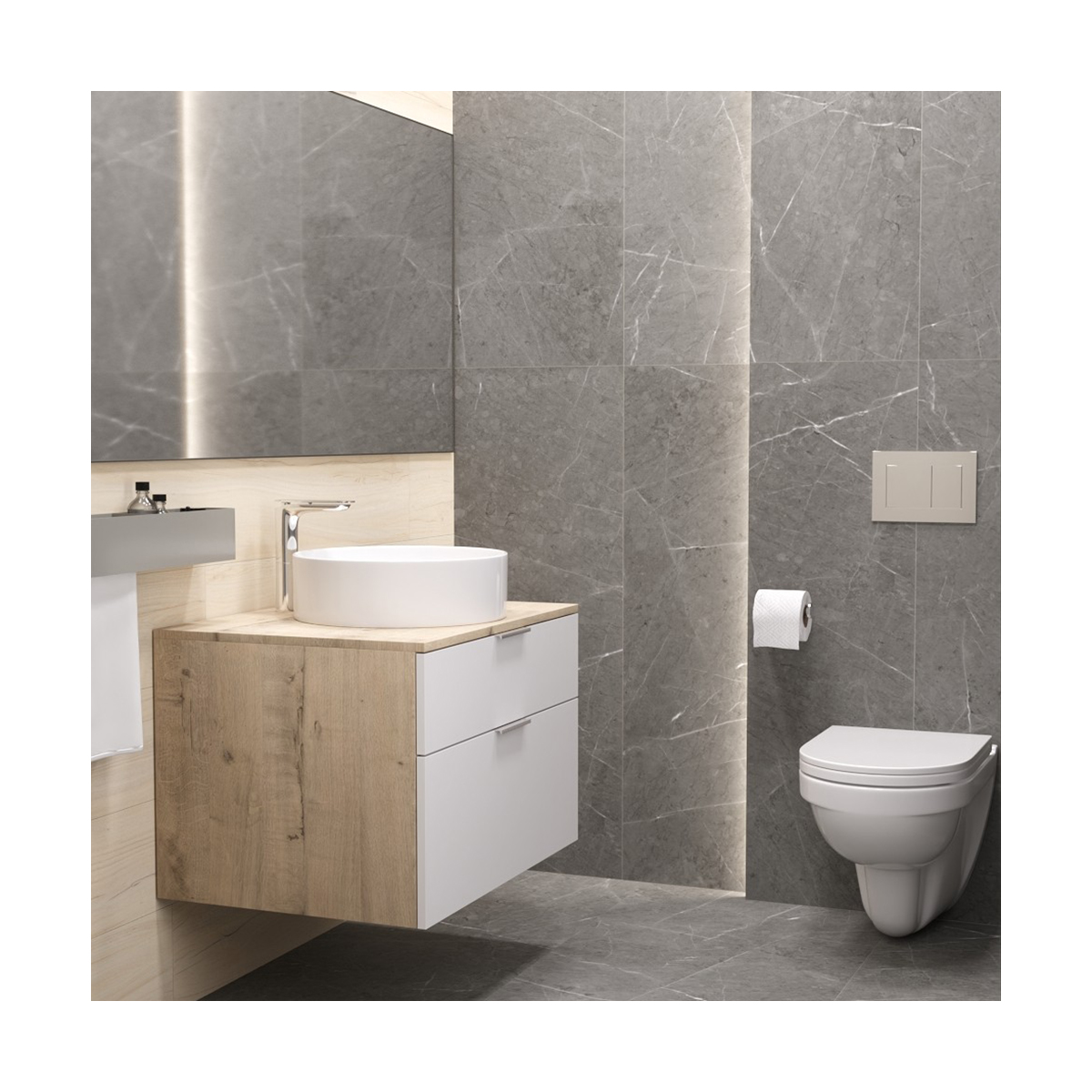 Раковина накладная "best slim" уп белая "sanita luxe"  wb.ct/best/40-n.slim/wht.g/s1