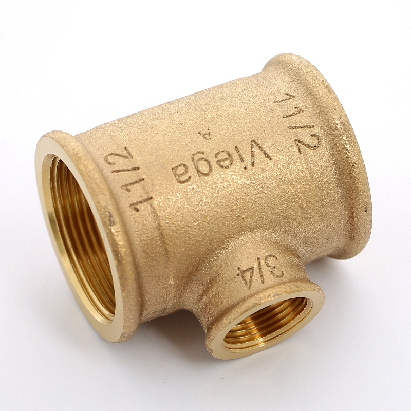 Тройник резьбовой (ВР) 1"1/2 x 1/2" x 1"1/2 бронза VIEGA (650759)