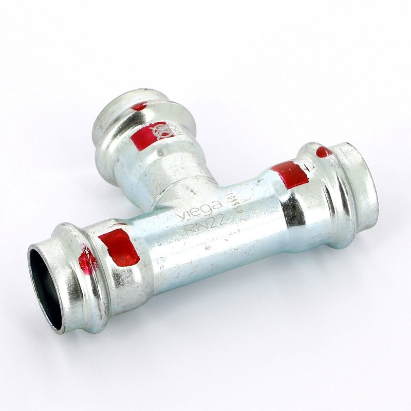 Тройник пресс 22 оцинкованная сталь Prestabo VIEGA