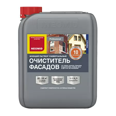 NEOMID 650 ОЧИСТИТЕЛЬ ФАСАДОВ раствор моющий, концентрат 1:1 (1кг)