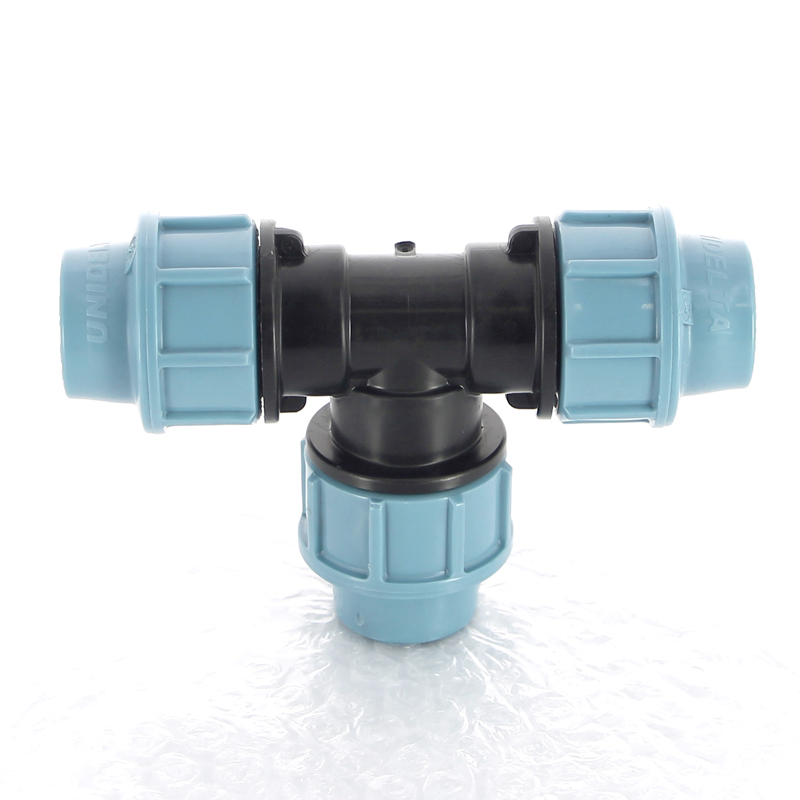 Тройник равнопроходной 16 х 16 х 16 мм под обжим для ПНД трубопровода UNIDELTA