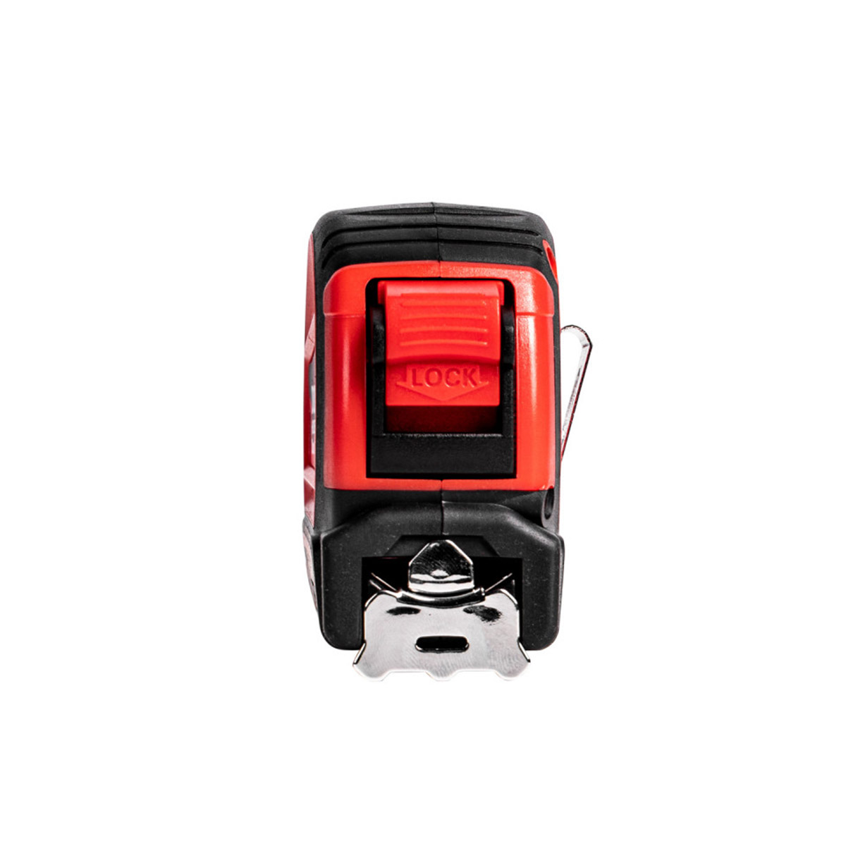 Рулетка с автостопом двухсторонняя шкала 5 м/25 мм обрезин. корпус (1/12/48) "beorol"