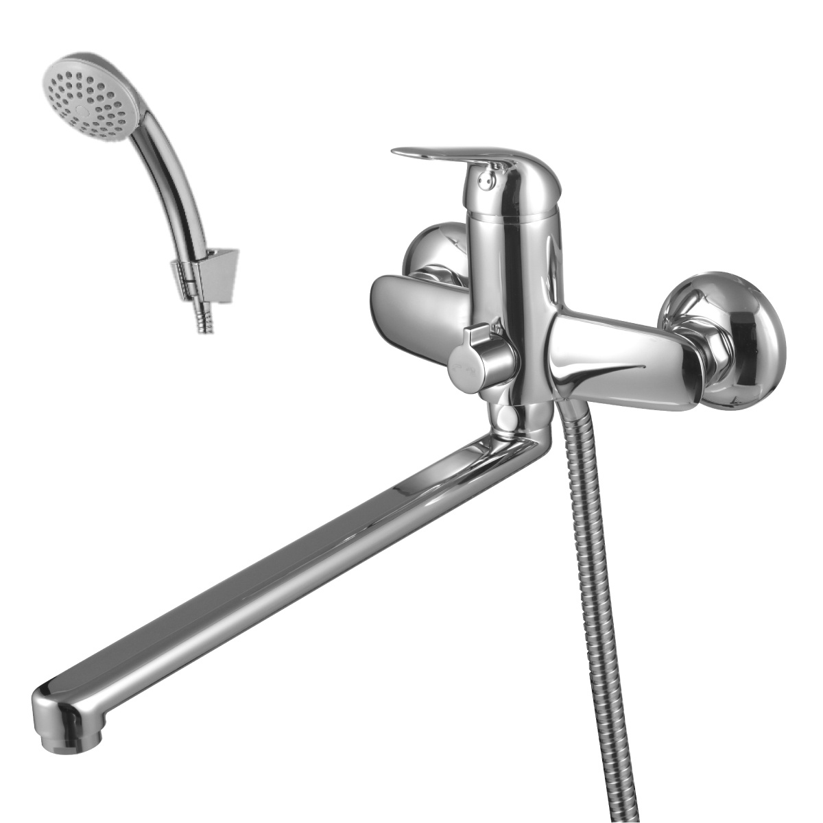 Смеситель для ванн "plus advance"  lm1251c  длинный плоский излив (1/8) "lemark"