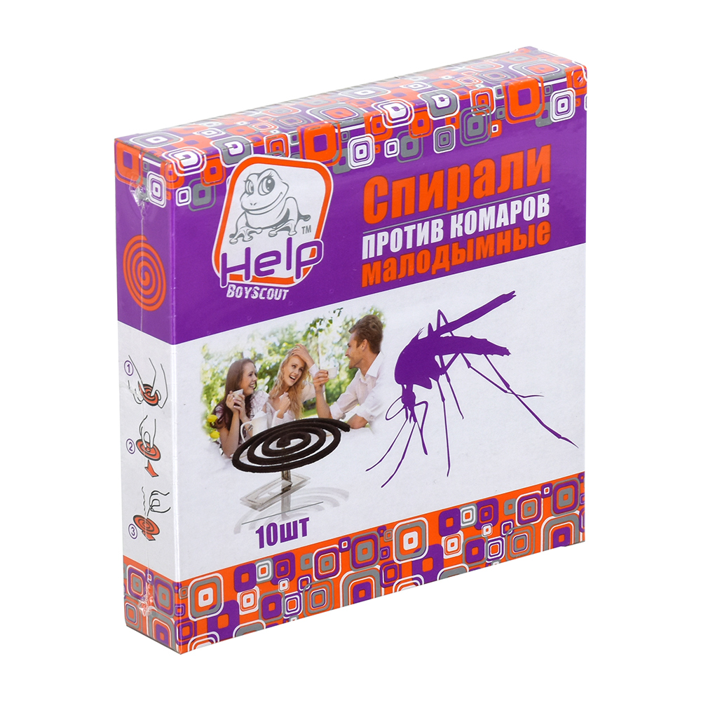 Средство от комаров спирали 10 шт. (1/60) "help" 80230