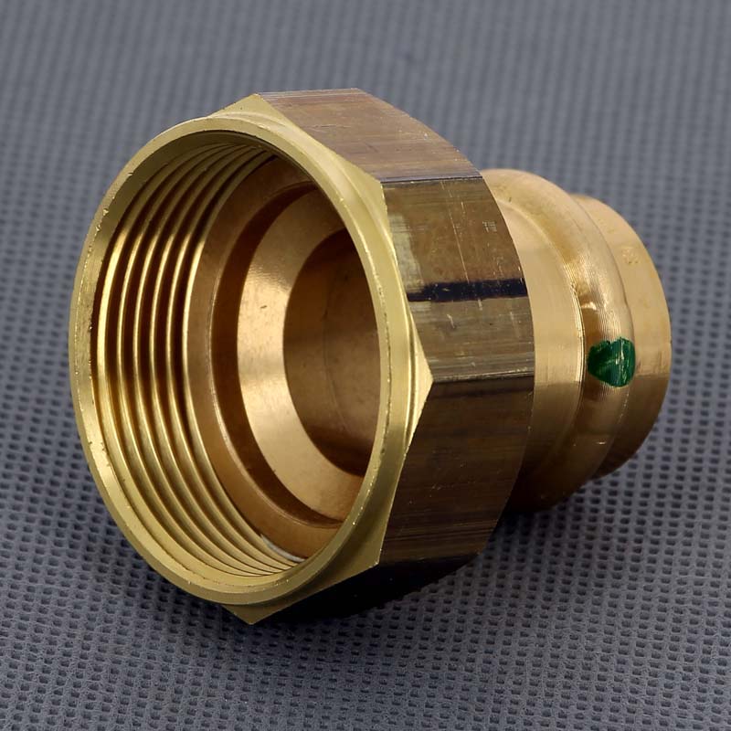 Муфта пресс-В с накидной гайкой и плоским уплотнением 28x1'1/2 Sanpress VIEGA