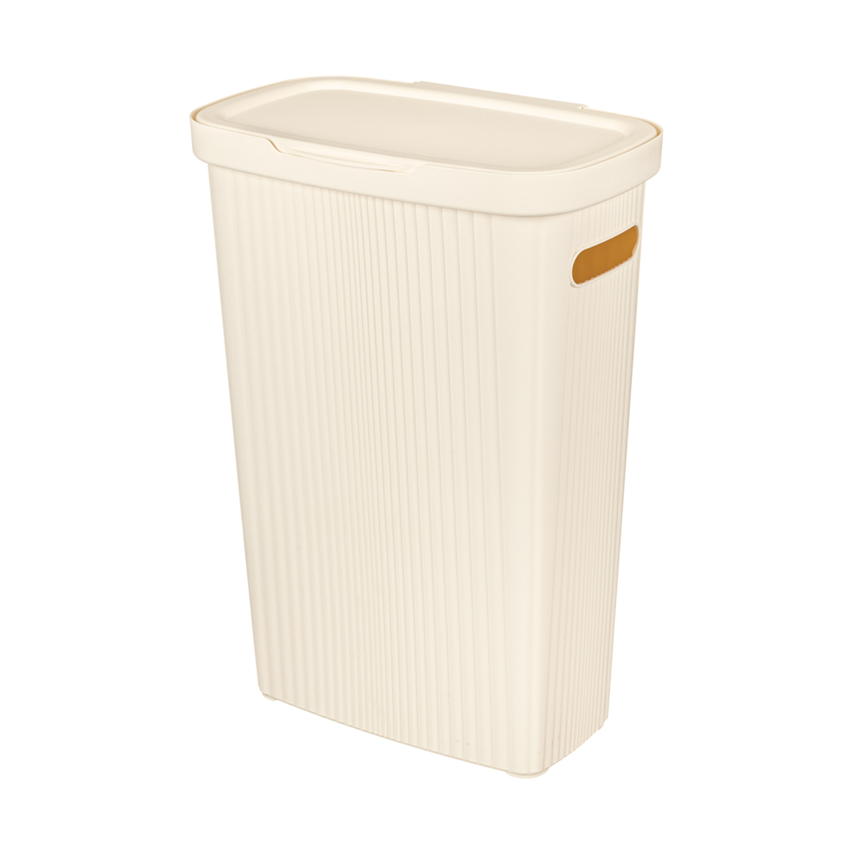 Корзина для белья "velvet" 45 л 450*290*630 мм (бежевый) (1/7) "бытпласт"