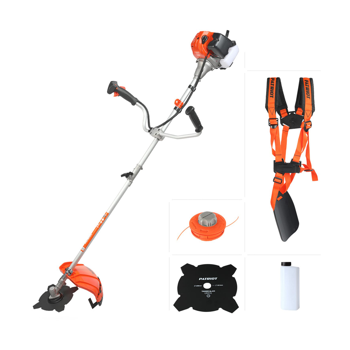 Триммер бензиновый pt-3555es "country" разборная штанга (1) "patriot" 250108035