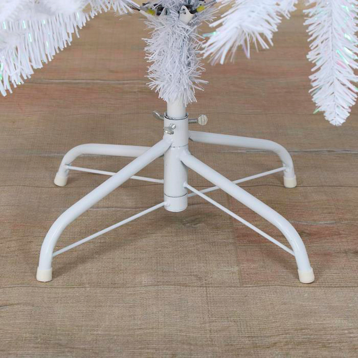 Ель декор. "элит" 120 см, 322 ветки (белая перелив.) "зимнее волшебство" 2338578