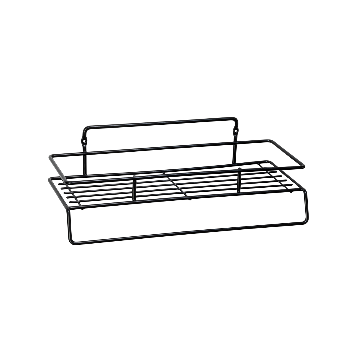 Полка для ванной с полотенцедержателем "trait" 32 см, металл (черный) (1/36) "swensa" brw-19009-10