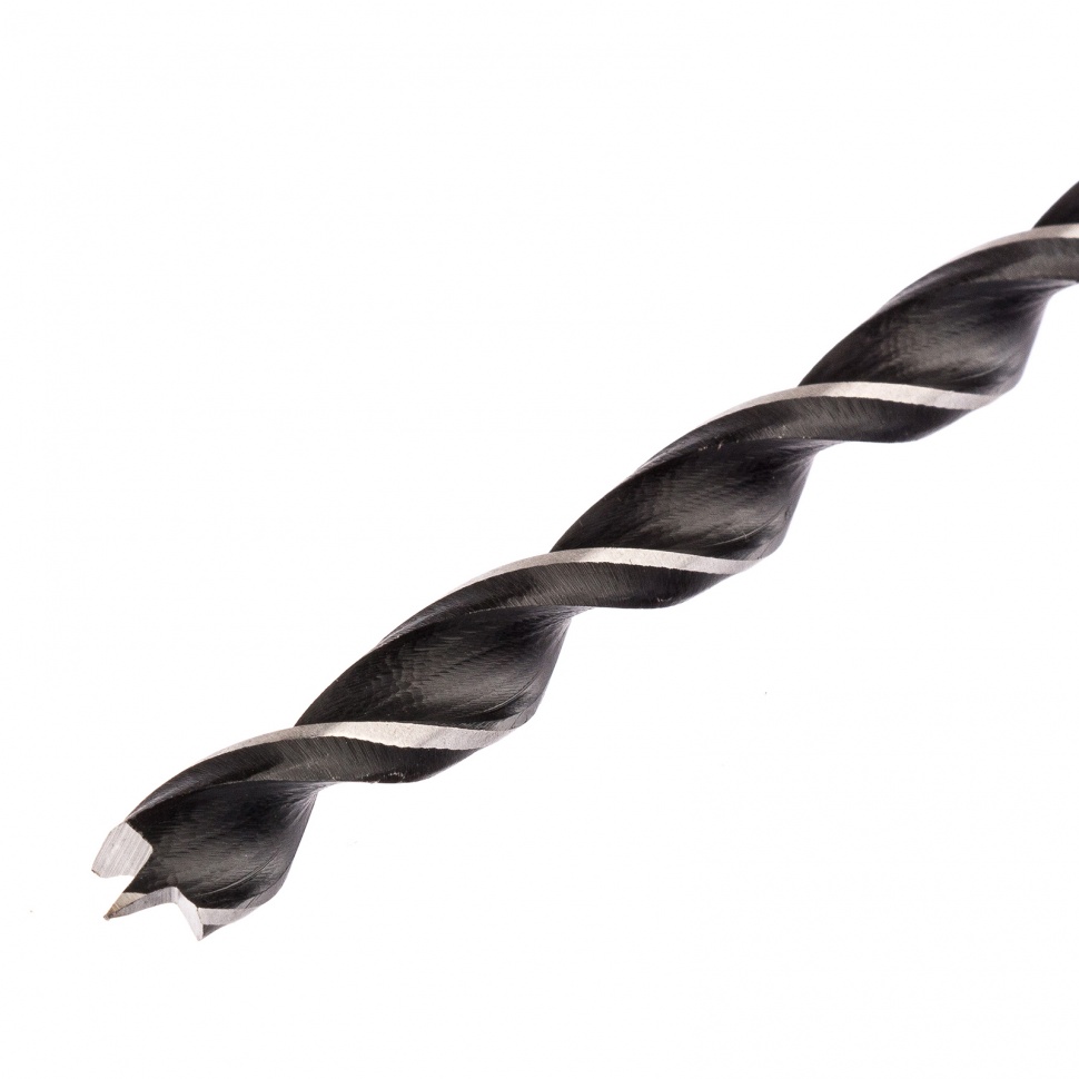 Сверло по дереву, 10 х 500 мм, цилиндрический хвостовик Сибртех (70270)