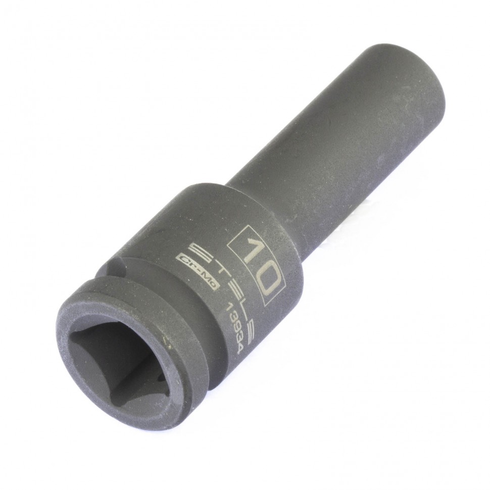 Головка ударная удлиненная шестигранная, 10 мм, 1/2, CrMo Stels (13934)