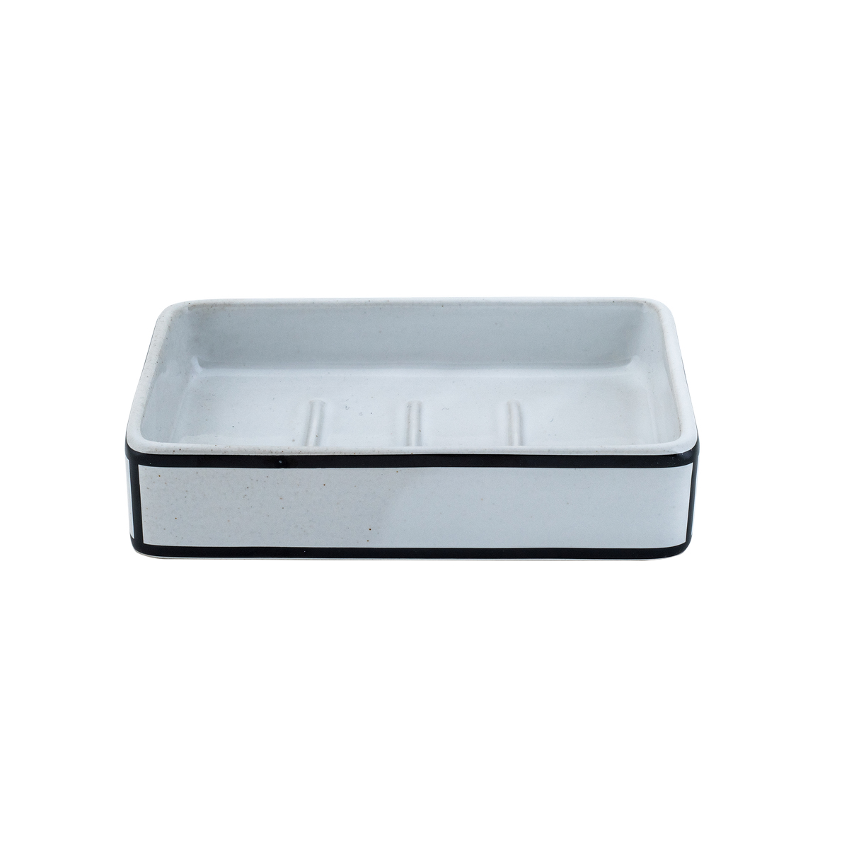 Мыльница "cory" керамика (белый/черный) (1/12) "swensa" swtk-8052-d