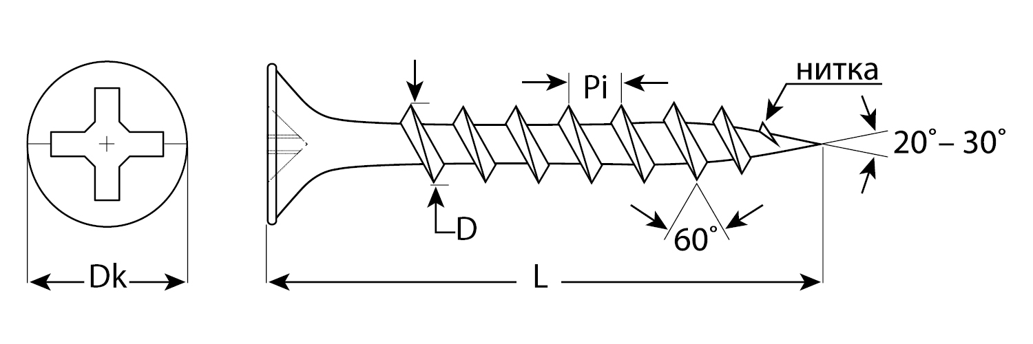 ЗУБР СГД, 35 х 3.5 мм, фосфатированное покрытие, 1300 шт, саморез гипсокартон-дерево, Профессионал (300035-35-035)