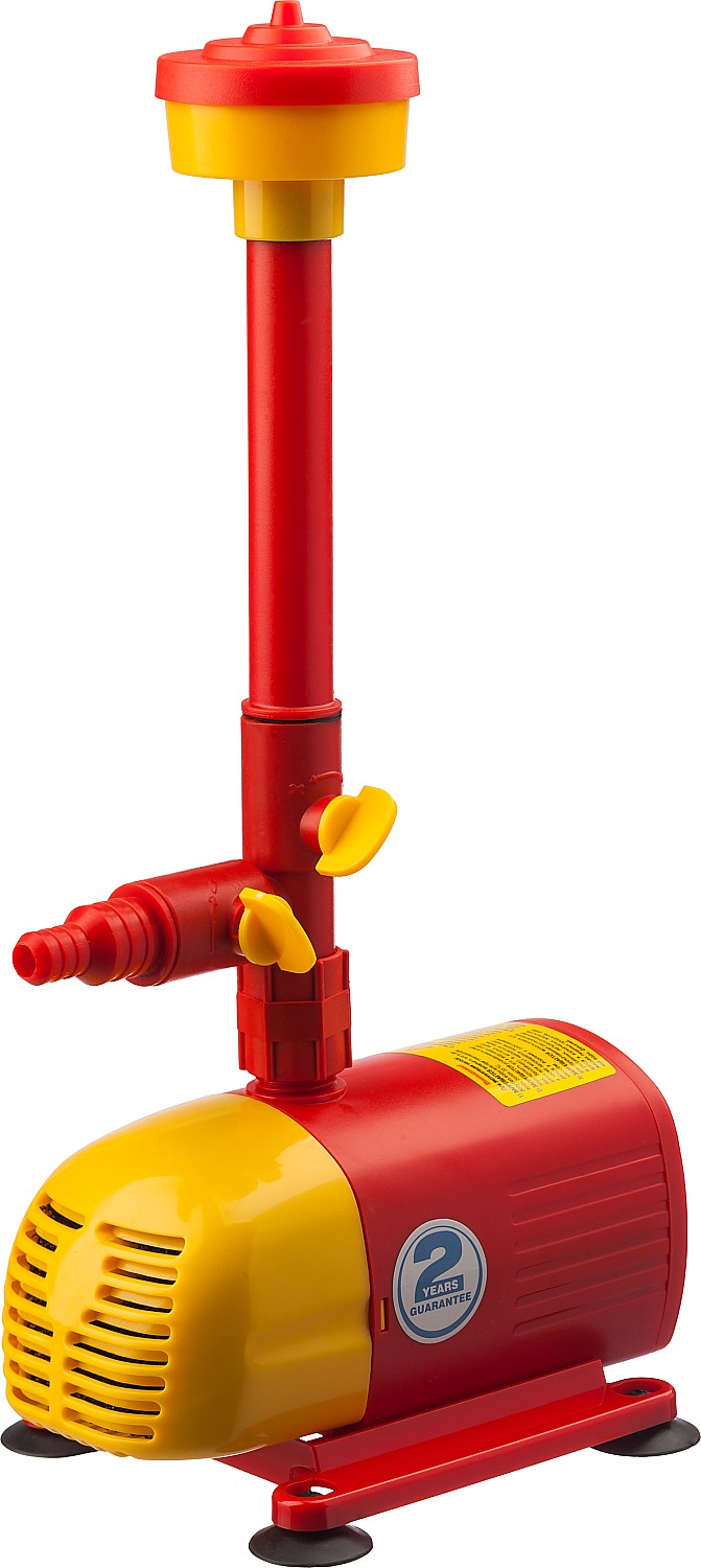 Насос GRINDA фонтанный д/чистой воды, 3 насадки, пропускная способность 2000 л/ч, высота подачи воды 2,5 м, 50 Вт