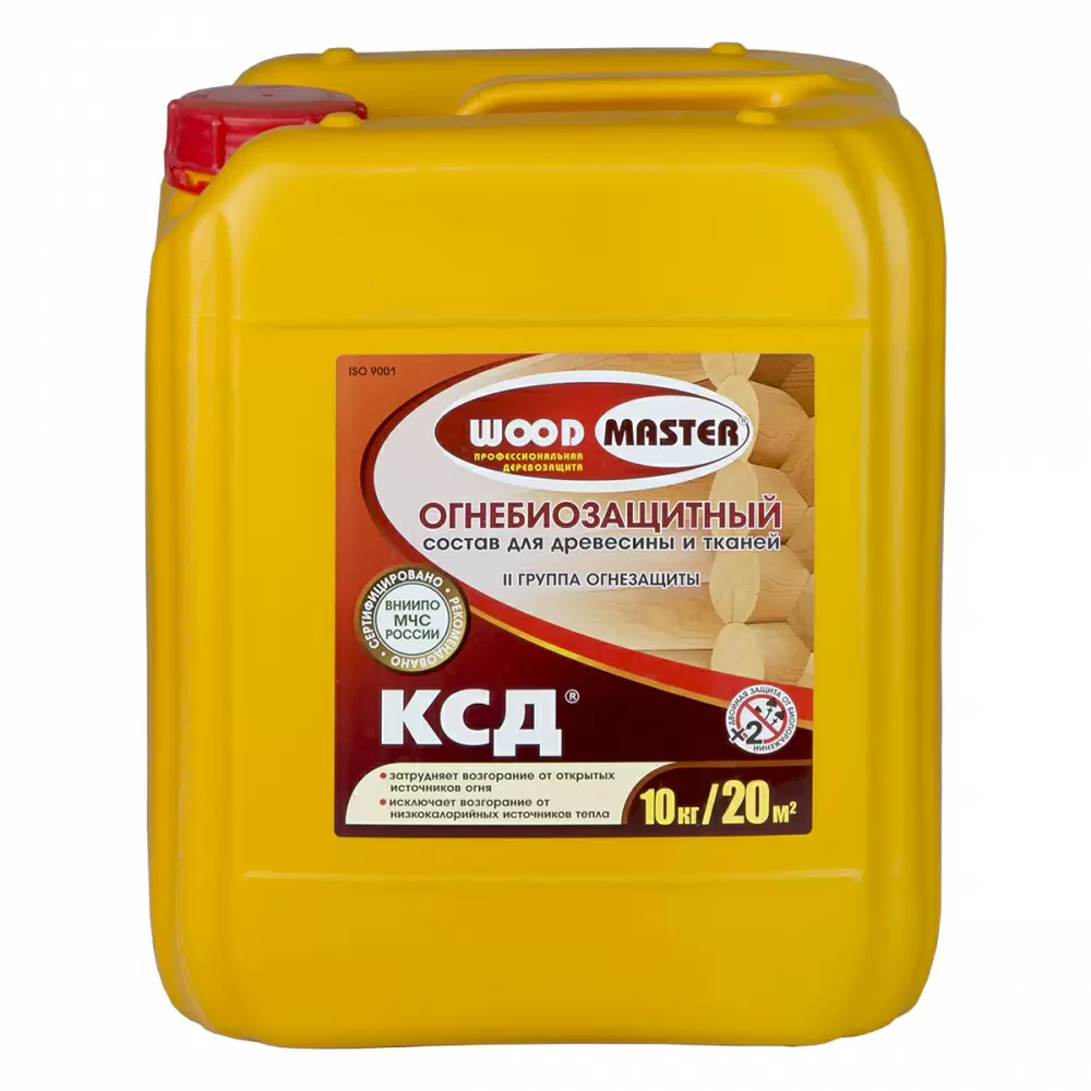 Woodmaster КСД состав огнебиозащитный II группа, бесцветный (10кг)