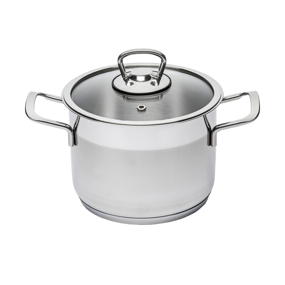 Кастрюля нержав. "софия" 2,1 л стекл. крышка, 16*12 см (1/8) "катюша" 9920-200-0