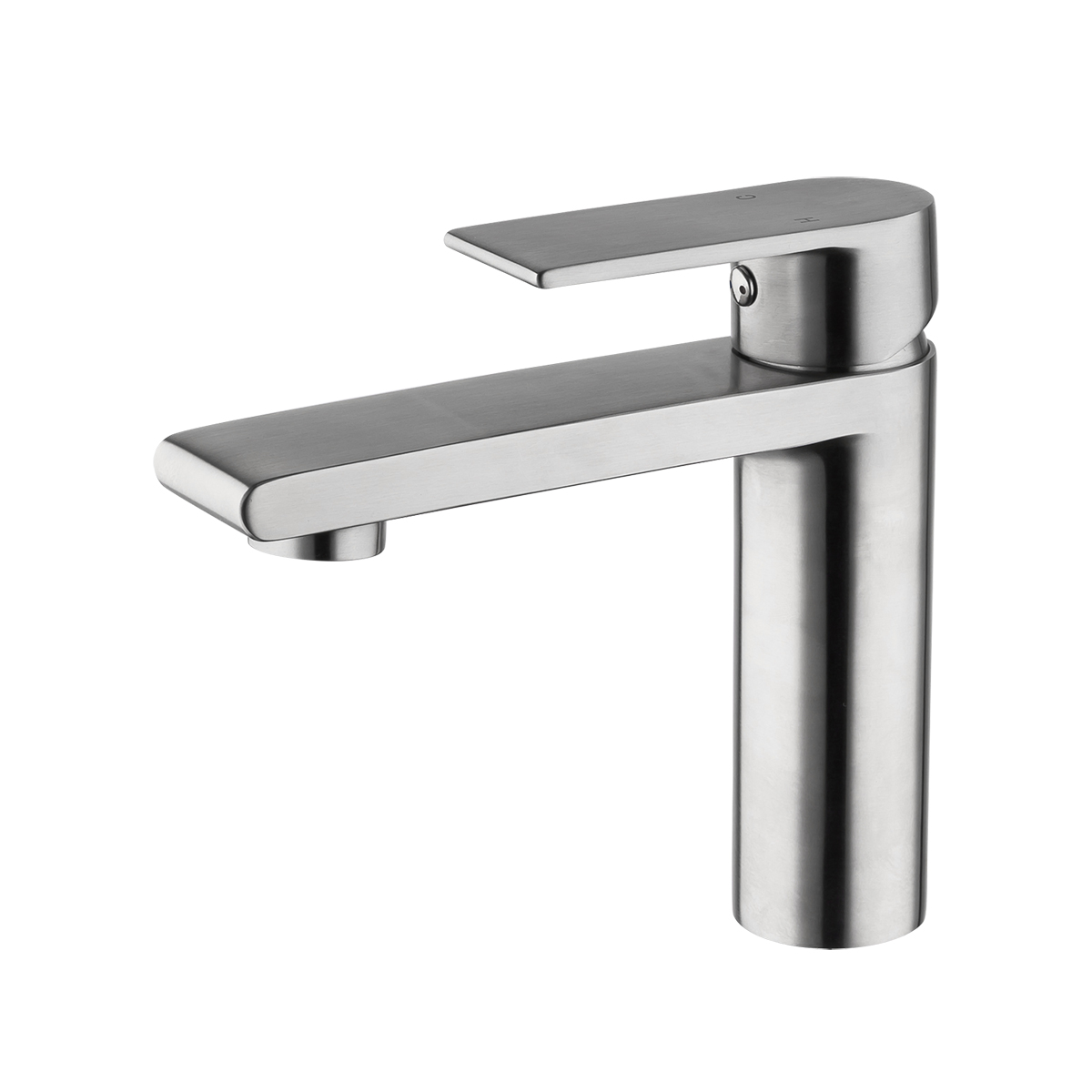 Смеситель для умывальника g1099-20 монолитный (нерж.сталь), сатин (1/8) "gappo"