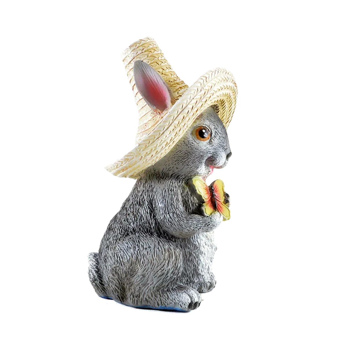 Фигурка садовая "зайка в шляпе с бабочкой" (1/16) "сказка" jng413
