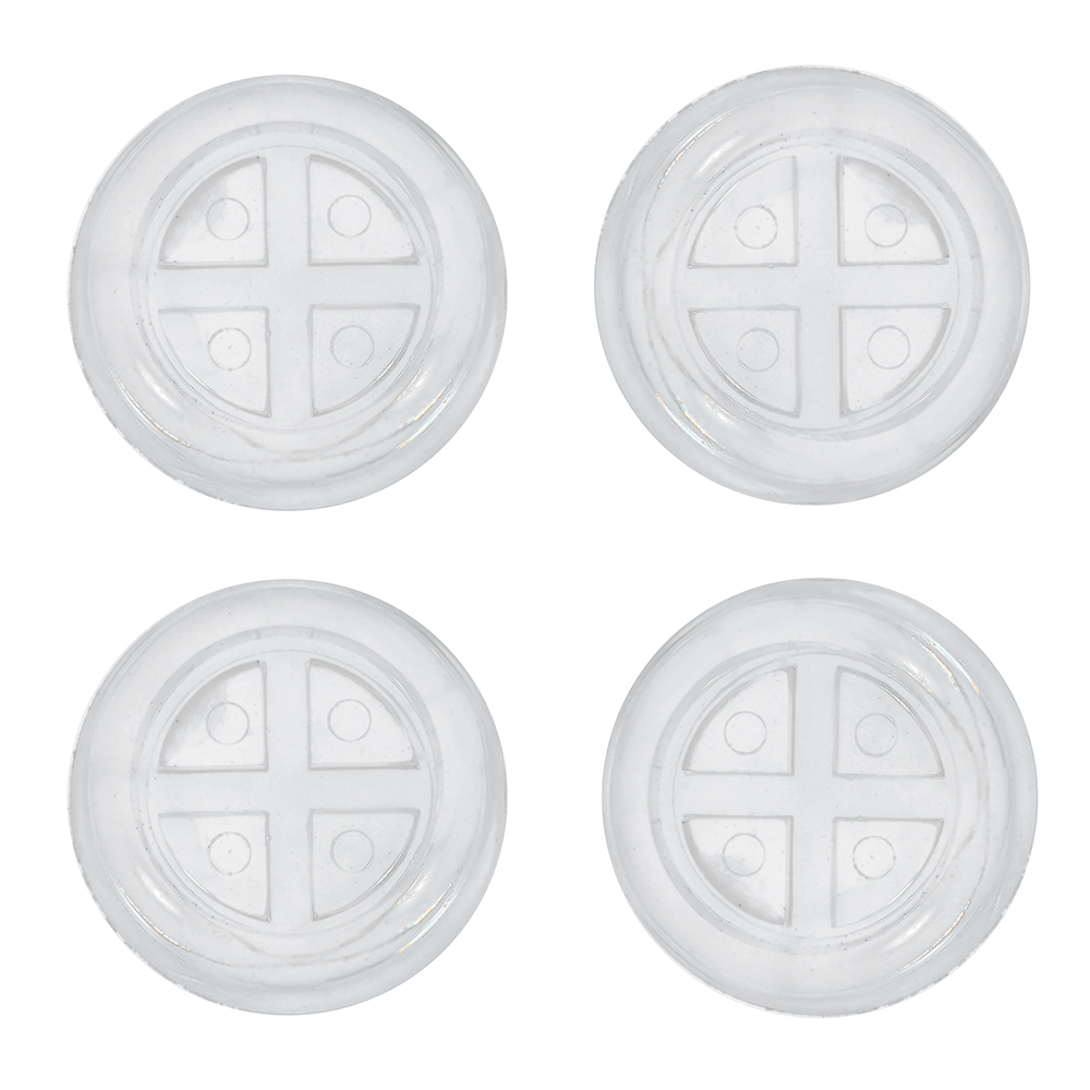 Подставки антивибр. для бытовой техники (круглые прозрачн.) 4 шт. (1/30) "vortex" 26010