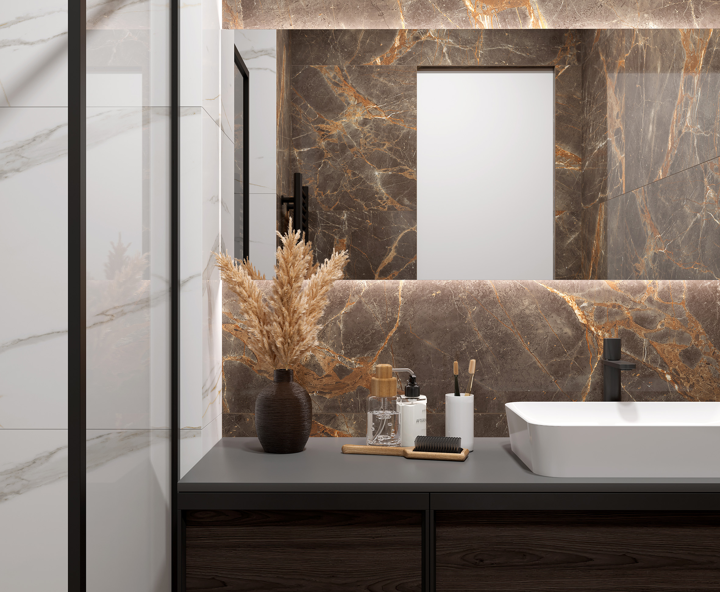 Nebula brown керамогранит полированный 80x160