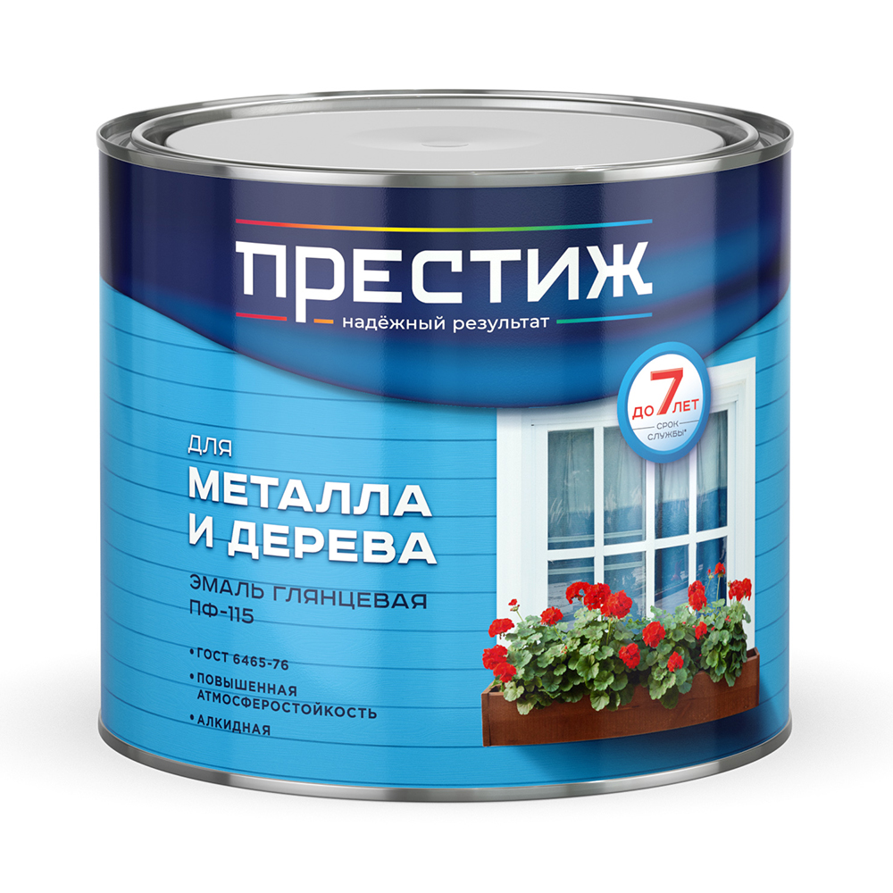 Эмаль пф-115 желто-коричневая  1,9 кг (1/6) "престиж"