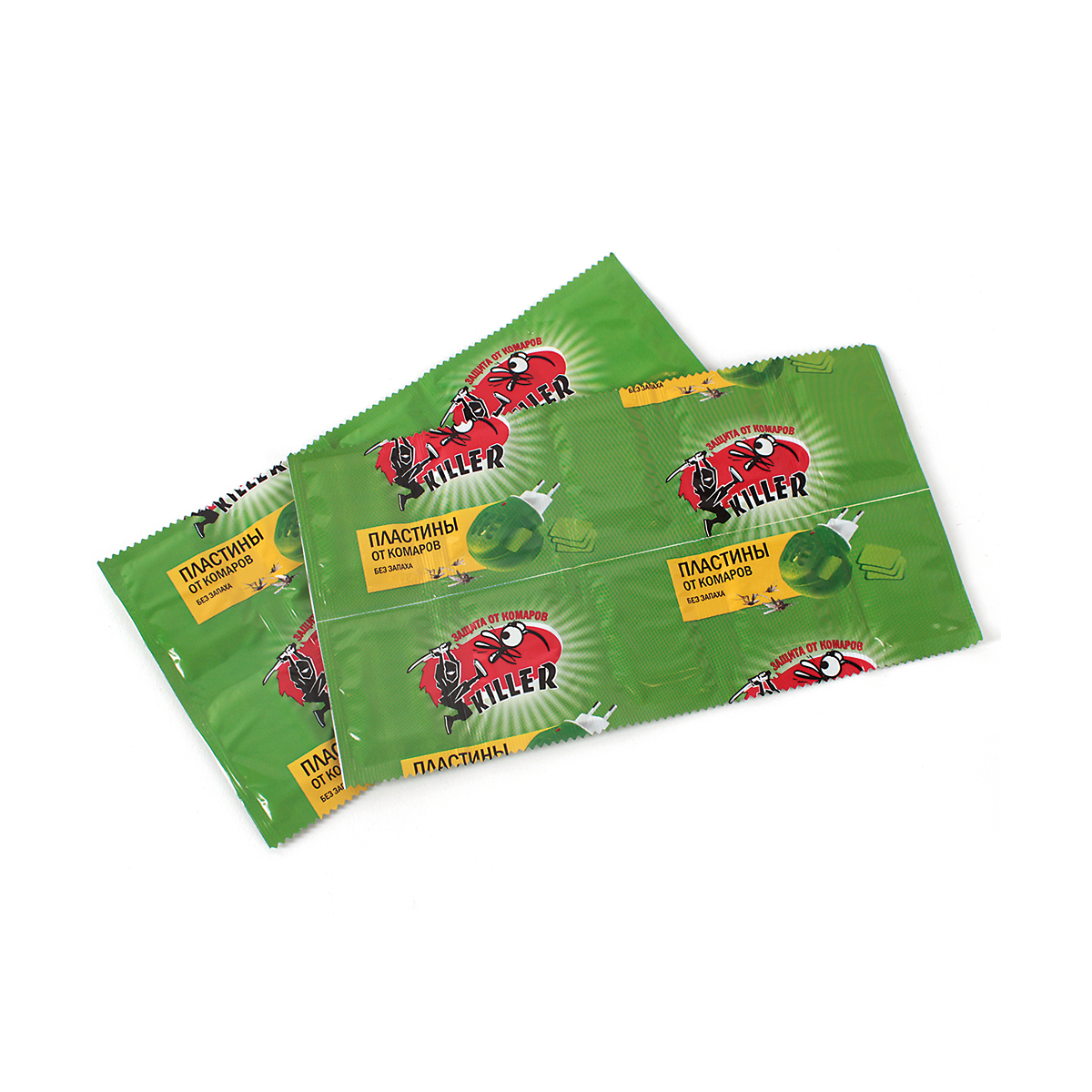 Средство от комаров "киллер" пластины 10 шт. (10/350) зеленые