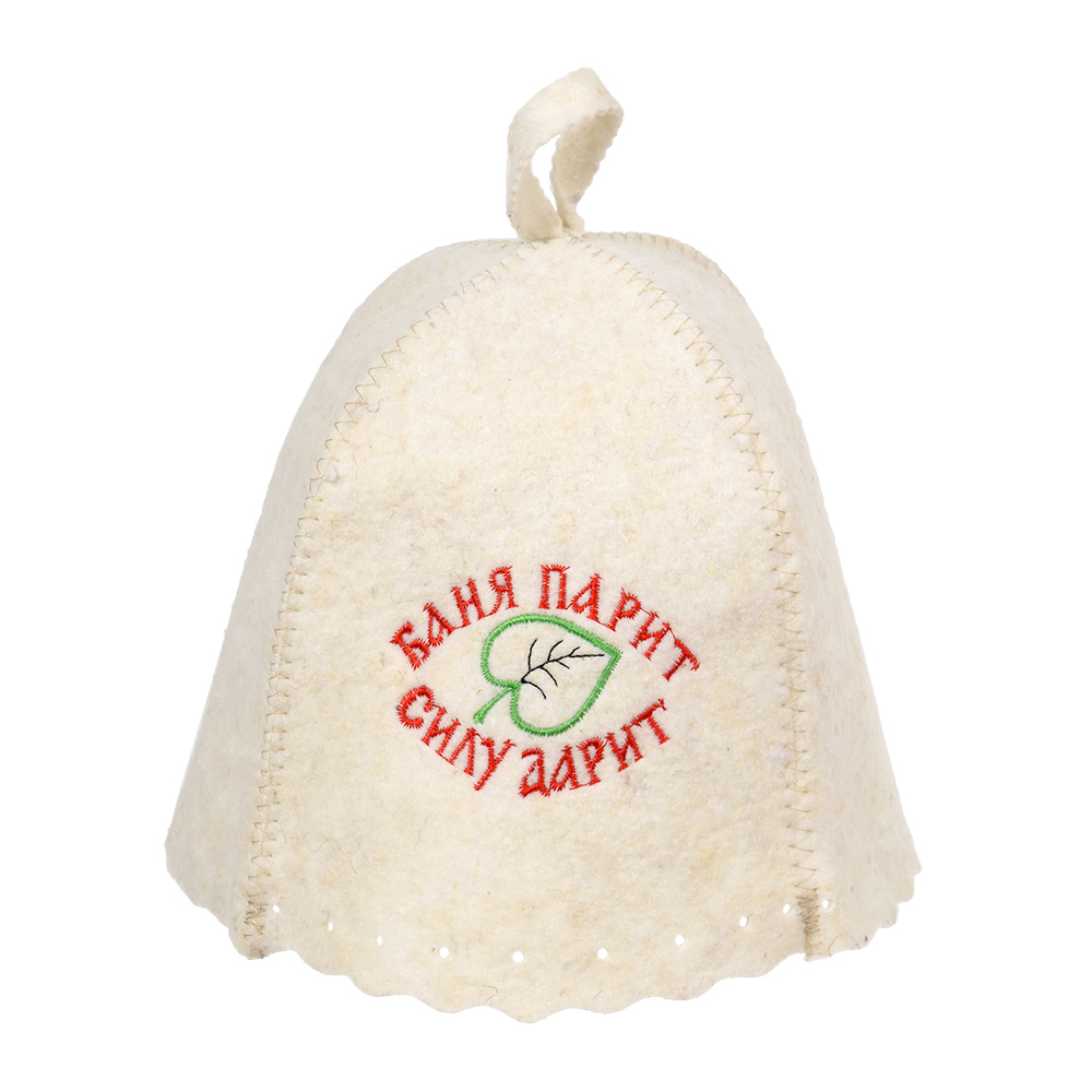 Шапка для бани и сауны "баня парит, силу дарит!" (1/20) "hot pot" 41169