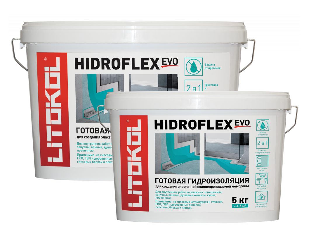 Мастика гидроизоляционная Litokol Hidroflex 5 кг