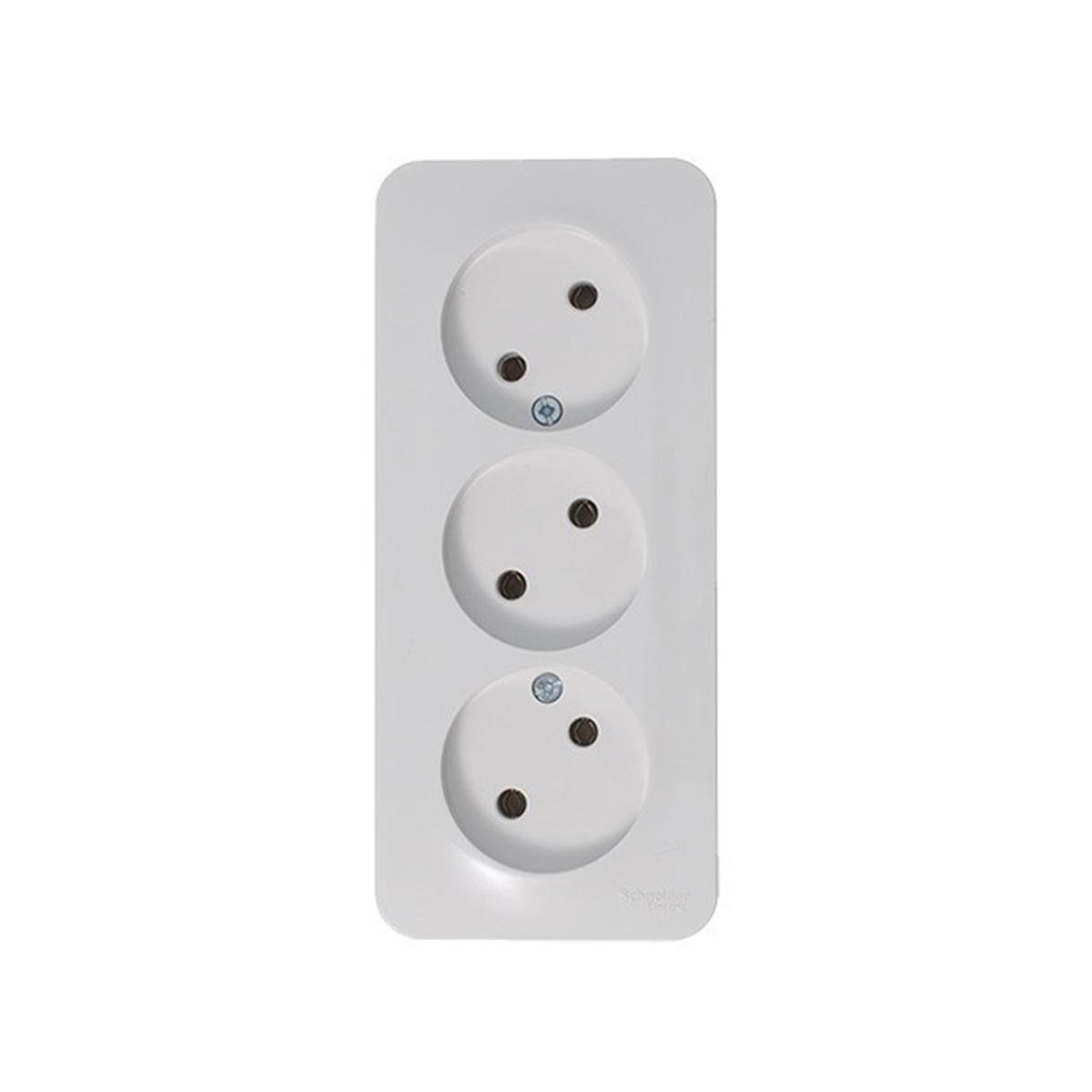 Розетка открыт. уст. "blanca" 3-х местн. 16а, белый (1/6/36) "schneider"