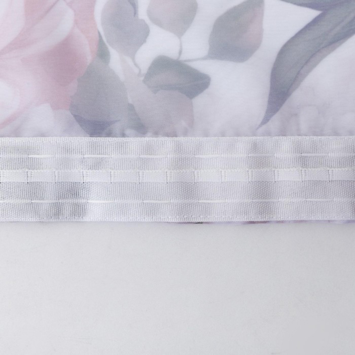 Тюль с подхватом и ламбрекеном "пионы" 250*200 см, вуаль (1) "этель" 5513580