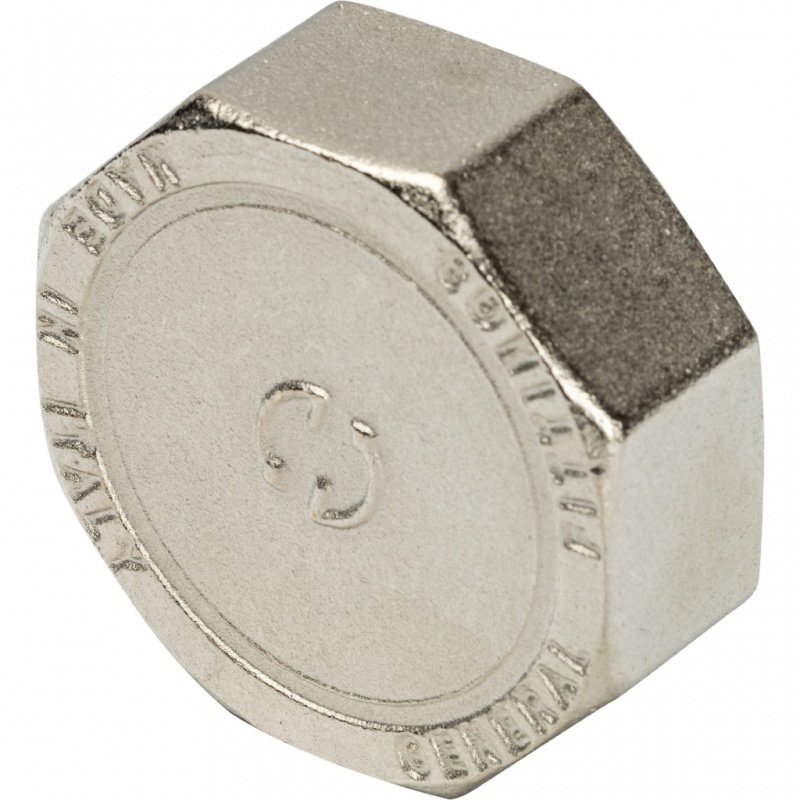 Заглушка резьбовая ВР 1"1/2 никель STOUT