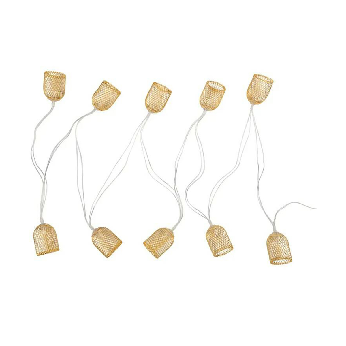 Гирлянда садовая (led) "ночная лампада" ip65  4 м, 2 реж., солнеч. батарея (1/12) "lamper" 602-240