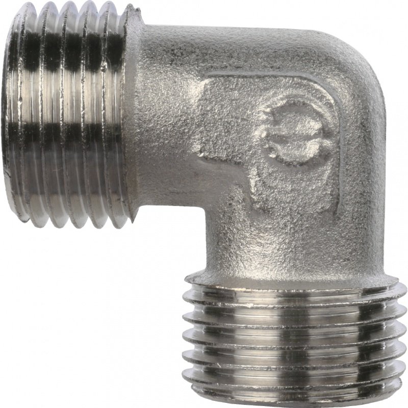 Угол резьбовой НР 1/2" никель STOUT