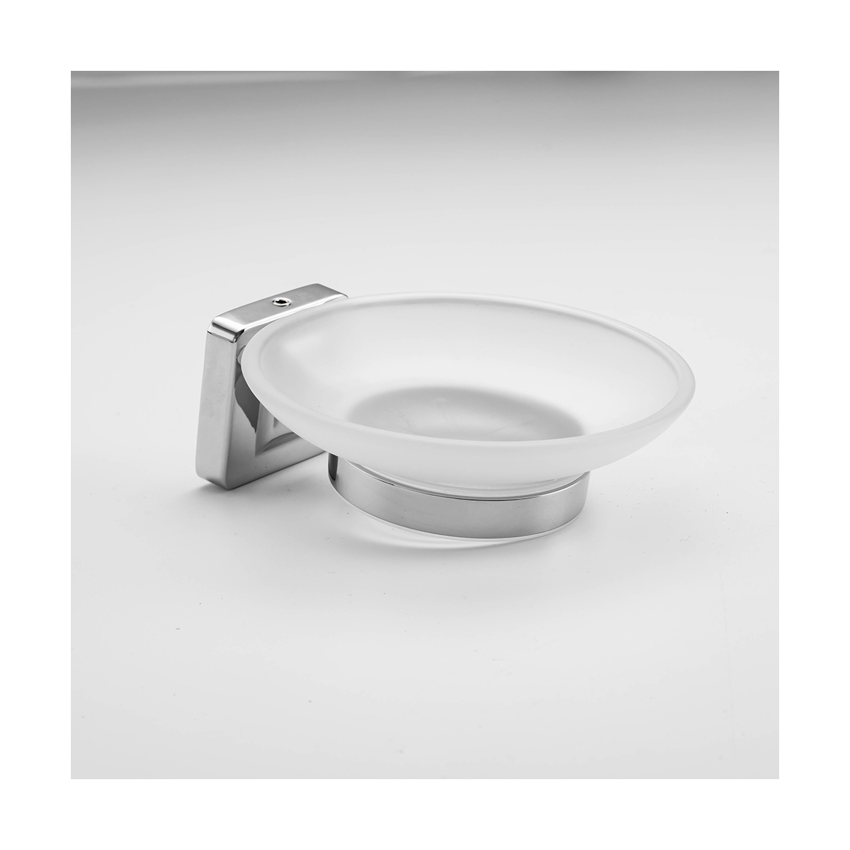 Мыльница с держателем r15002 (нерж.сталь), хром (1/20/80) "frud"