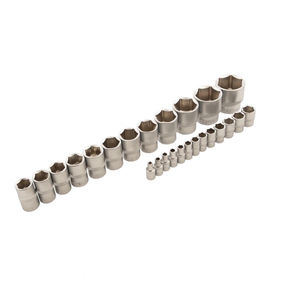 Набор инструментов 82 предмета, CrV, 1/2", 1/4" Сибртех (13514)