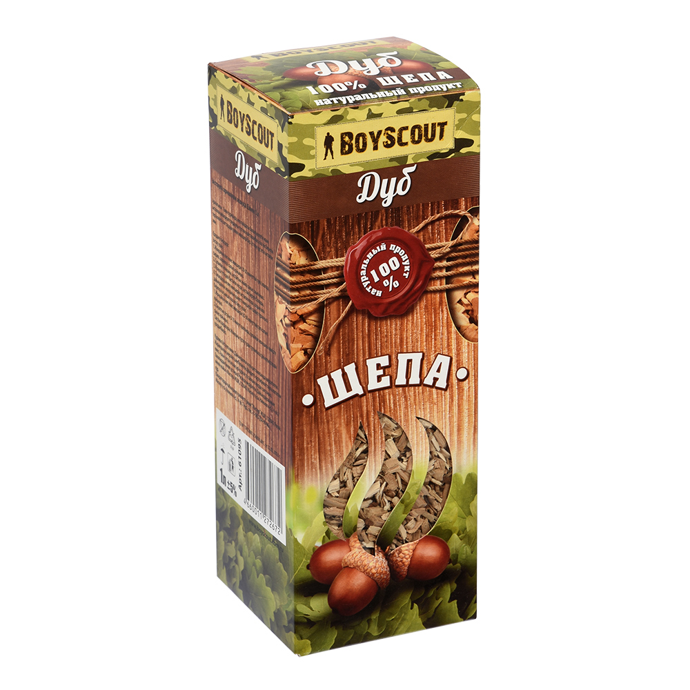 Щепа для копчения (дуб) 1 л (1/25) "boyscout" 61095