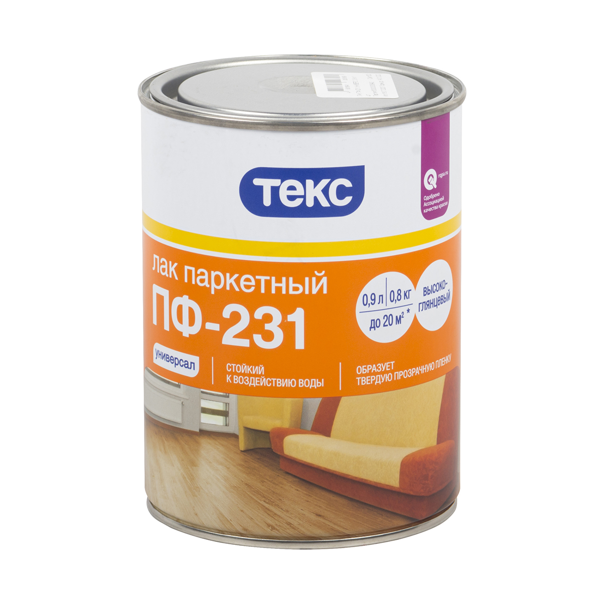 Лак "универсал" пф-231 паркетный глянц. 0,8 кг (1/14) текс