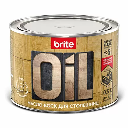 Brite flexx / Брайт Флекс масло-воск для столешниц