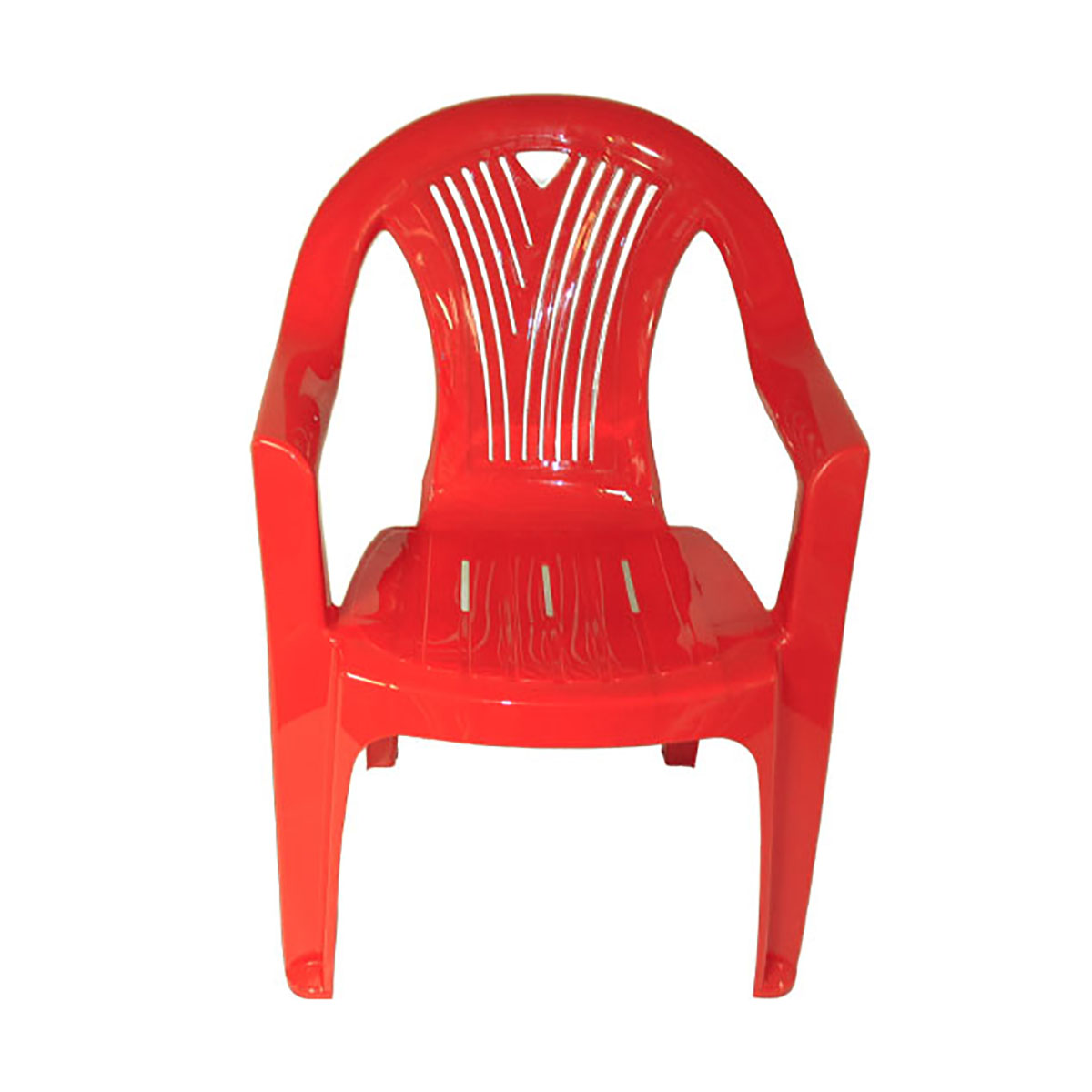 Кресло пласт. "салют" (красный) (1) "стандарт пластик"