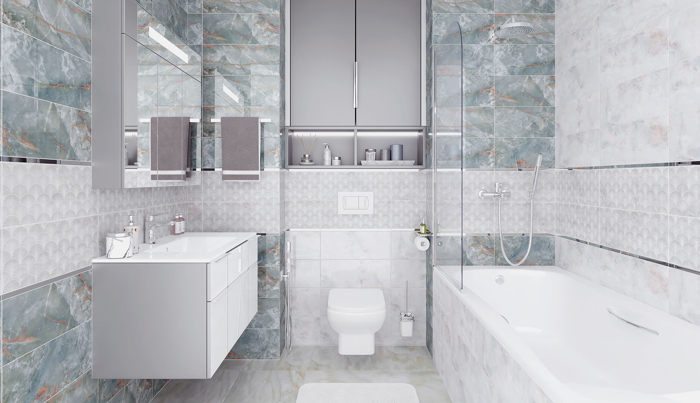 Iceberg голубой 20x50