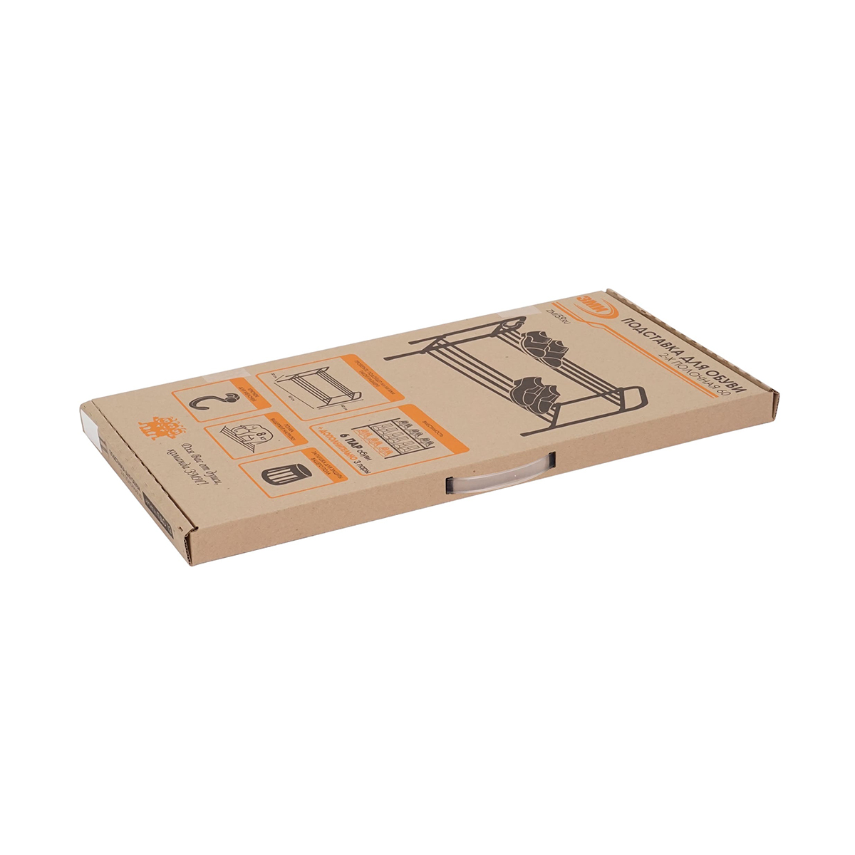 Подставка для обуви "альфа 22" 2 полки (650*300*400 мм) медный антик (1) пдоа22 м